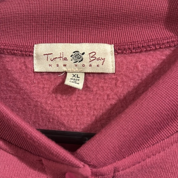 Turtle Bay New York Snap Up Sweatshirt Cardigan - Picture 2 of 4